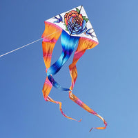 6.5 ft. Flo-Tail Delta Kite - Rose Tattoo Single Line Kites Premier Kites