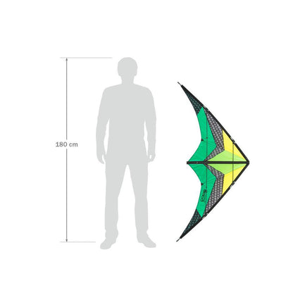 Limbo II Sport Kite - Emerald Beginner Stunt Kite HQ Kites