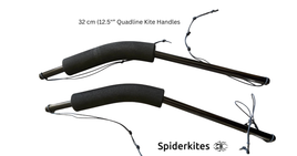 Quad line Kite Handles with Extended Leaders by Spider Kites