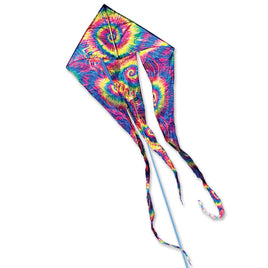 46 in. Flo-Train Delta Kite - Tie-Dye (3-Pack Kite Bundle) Single Line Kites Premier Kites