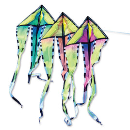 46 in. Flo-Train Delta Kite - Neon Breeze (3-Pack Kite Bundle) Single Line Kites Premier Kites