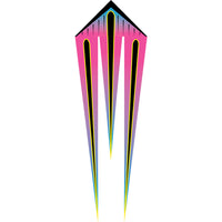 46 in. Flo-Train Delta Kite - Raspberry Shock (Single Kite)