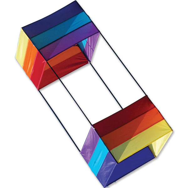 Traditional Box Kite 91 Cm Wavy Rainbow Kite| Great Canadian Kite Company