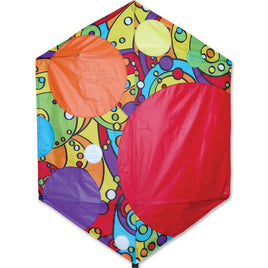 56 in. Rokkaku Kite - Rainbow Bubbles Single Line Kites Premier Kites - Great Canadian Kite Company