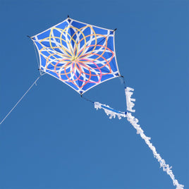Alicja's Lotus Kite - Blue by Spider Kites