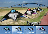Insync - Dual line Sport Kite - Yellow Inter - Adv. Stunt Kites Flying Wing Kites - Great Canadian Kite Company