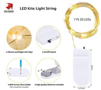 Kite Light LED String - White Accessories Great Canadian Kite Company - Great Canadian Kite Company