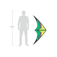 Limbo II Sport Kite - Emerald Beginner Stunt Kite HQ Kites - Great Canadian Kite Company