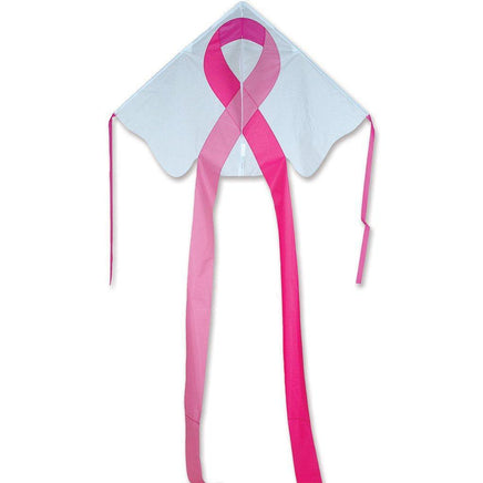 Pink Ribbon Large Easy Flyer Single Line Kites Premier Kites - Great Canadian Kite Company